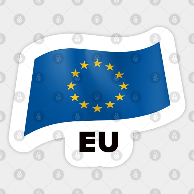 EU -  European Flag Sticker by fistfulofwisdom